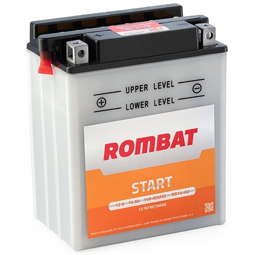 Baterie Moto Rombat Start 14Ah 140A 12V RB14-A2